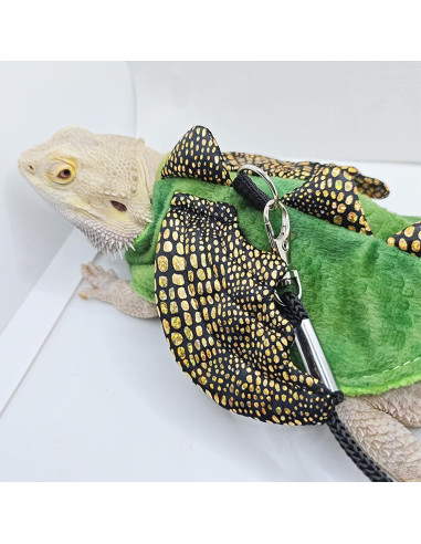 Conjunto Arnés y Correa Dragón Barbudo ADOGGYGO Pequeño