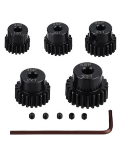 Juego de engranajes de piñón JIECHUN 48P 19T-23T para RC