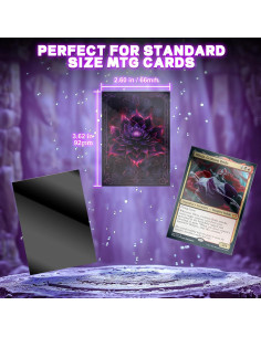 Fundas para cartas MTG Artimana 100CT Loto Negro Carmesí 2
