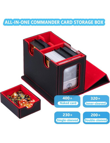 Caja de cartas WELLMILLER Commander para 400 cartas