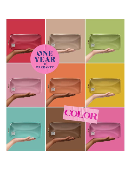 Bolsa de Cosméticos Transparente Embla Pequeña Negra 12.7cm