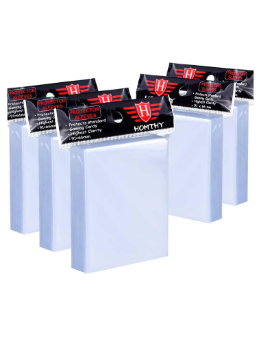 500 Fundas de Cartas Homthy Transparentes para Colección