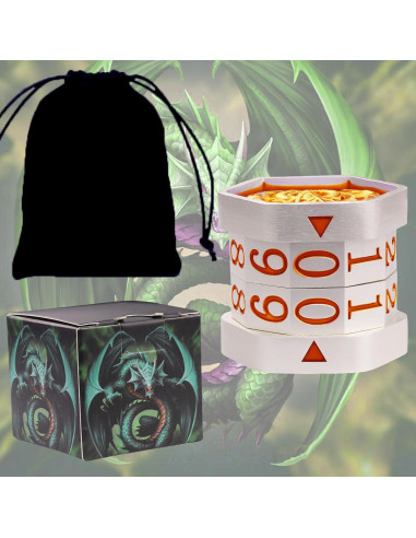 Contador de Vida MTG Metal ALOBGHDC Doble Anillo 0-99