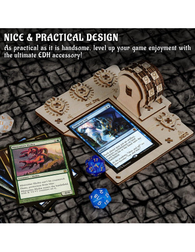 Bandeja de Comando CZYY con Contador de Vida para MTG