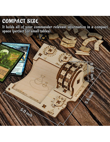 Bandeja de Comando CZYY con Contador de Vida para MTG