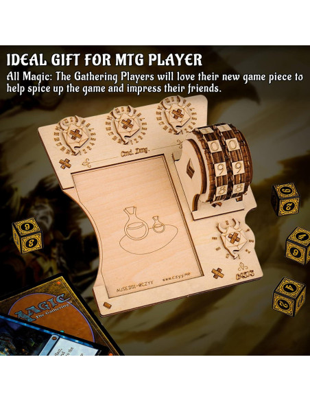 Bandeja de Comando CZYY con Contador de Vida para MTG