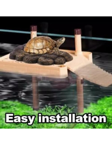 Isla Flotante Semi Acuática Pssopp NS-78 para Tortugas 16x11cm