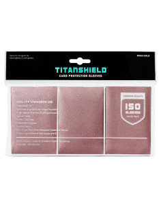 Fundas TitanShield 150 Rosa Oro para Cartas 66x91mm