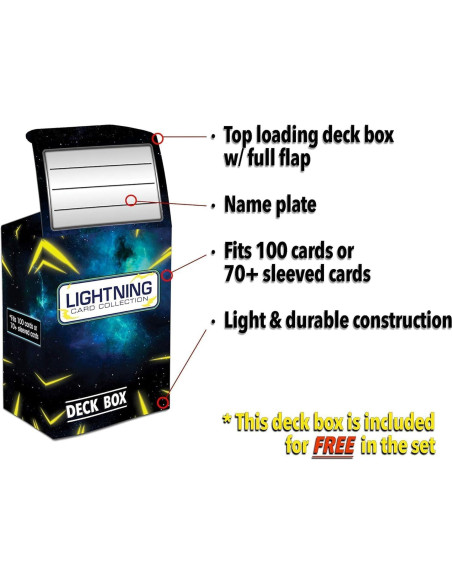 Lote de 100 cartas Pokémon con ultra raras + caja LCC Lote de 100 cartas Pokémon con ultra raras + caja LCC