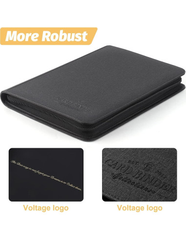 Carpeta de Tarjetas Foalgo 540 Bolsillos Negro Clásico