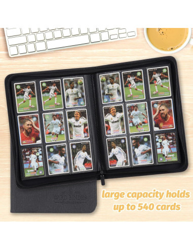 Carpeta de Tarjetas Foalgo 540 Bolsillos Negro Clásico