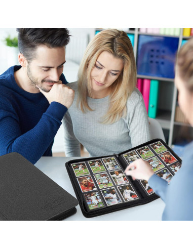 Carpeta de Tarjetas Foalgo 540 Bolsillos Negro Clásico