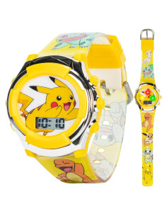 Reloj Digital LCD Accutime Kids Pikachu Colorido