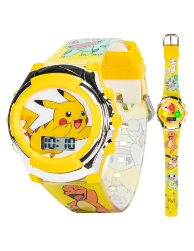 Reloj Digital LCD Accutime Kids Pikachu Colorido