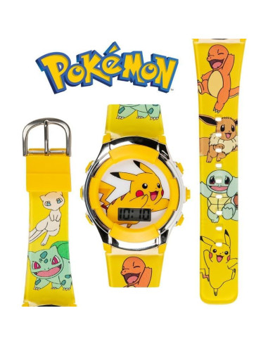 Reloj Digital LCD Accutime Kids Pikachu Colorido