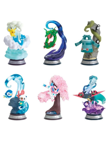 Colección Vignettes Swing Re-ment Pokémon 6 Piezas PVC
