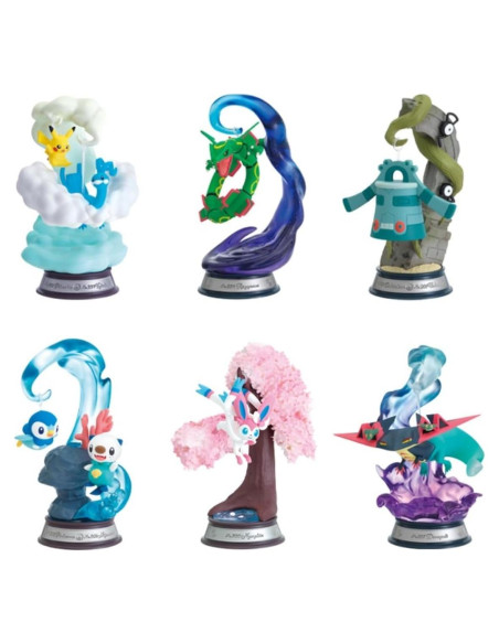 Colección Vignettes Swing Re-ment Pokémon 6 Piezas PVC