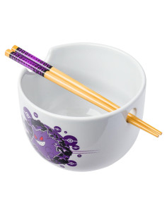 Tazón Cerámica Ramen Pokemon Gengar 590 ml con Palillos