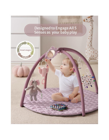 Alfombra de Juego Blissful Diary 85x85 cm con 6 Juguetes