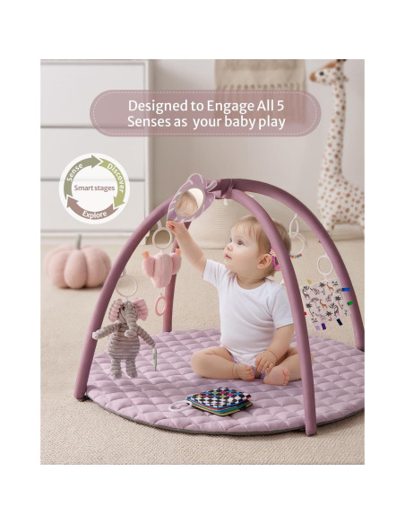 Alfombra de Juego Blissful Diary 85x85 cm con 6 Juguetes