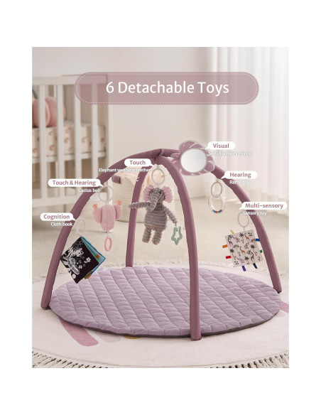 Alfombra de Juego Blissful Diary 85x85 cm con 6 Juguetes