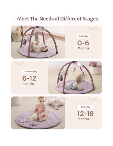 Alfombra de Juego Blissful Diary 85x85 cm con 6 Juguetes