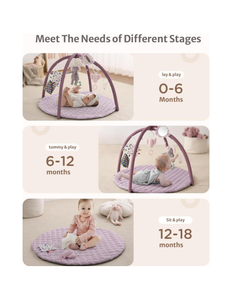 Alfombra de Juego Blissful Diary 85x85 cm con 6 Juguetes