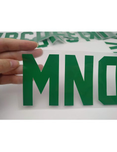 78 Letras de Hierro Transferibles Fanbay 5.08 cm Verde 2