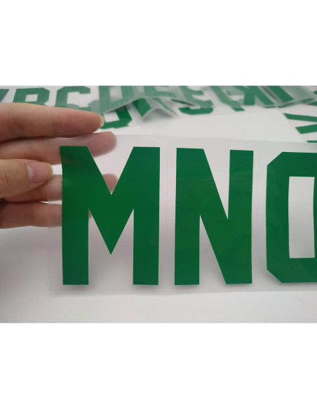 78 Letras de Hierro Transferibles Fanbay 5.08 cm Verde