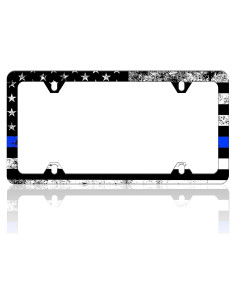 Marco de Placa de Licencia RTINRAN Bandera Americana Vintage 30.48x15.24 cm