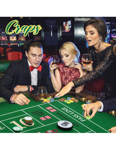 Juego de Mesa de Craps Leyndo IFS2258 con Tapete y Dados