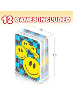 Baraja de Cartas Gamie Mini Smile - 12 Piezas - 6.35 cm 2