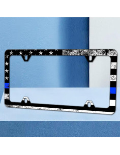 Marco de Placa de Licencia RTINRAN Bandera Americana Vintage 30.48x15.24 cm 2