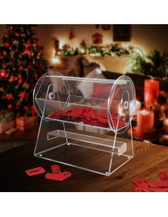 Tambor de Rifa Acrílico BZnota 27.94 cm Transparente 2