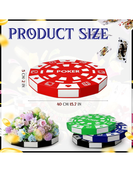 Cajas de Decoración de Fichas de Casino Silipull 24 Piezas Cajas de Decoración de Fichas de Casino Silipull 24 Piezas