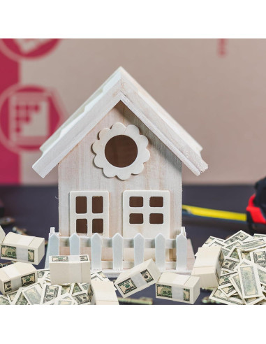 300 Piezas Billetes Falsos Miniatura 100 Dólares Decoración