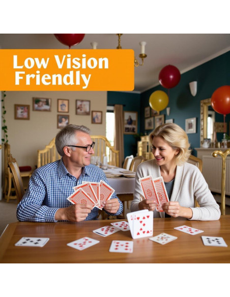 Jumbo Cartas de Juego Lynkaye 20x28 cm para Fiestas y Juegos