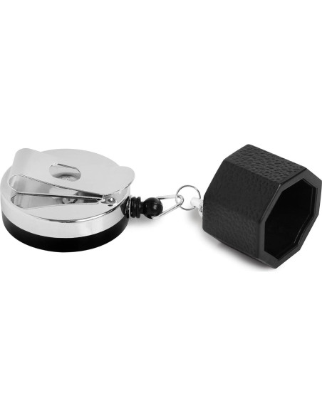 OKKO Tenedor Retráctil Octagonal para Tiza de Billar + Tiza Predator