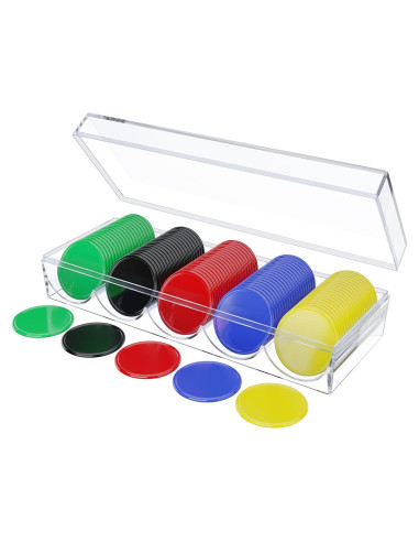 Fichas de Póker Cosmos 100 Pcs con Caja Acrílica