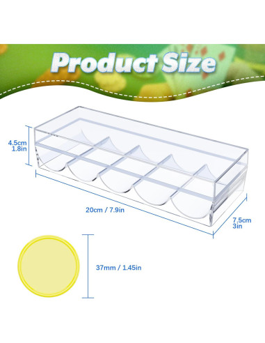 Fichas de Póker Cosmos 100 Pcs con Caja Acrílica