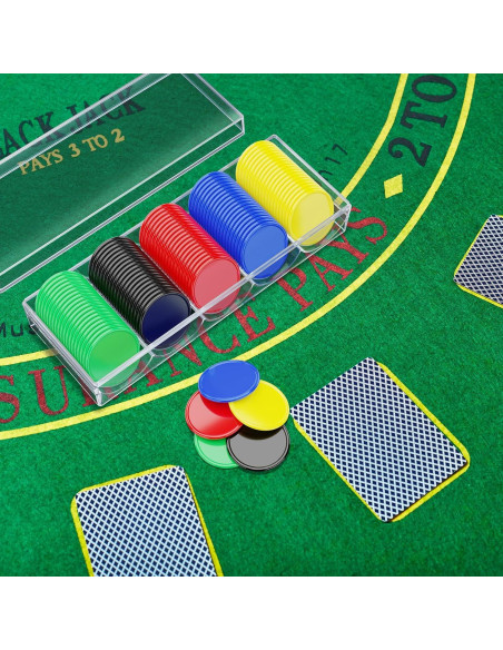 Fichas de Póker Cosmos 100 Pcs con Caja Acrílica