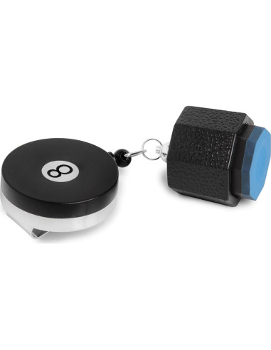 OKKO Tenedor Retráctil Octagonal para Tiza de Billar + Tiza Predator