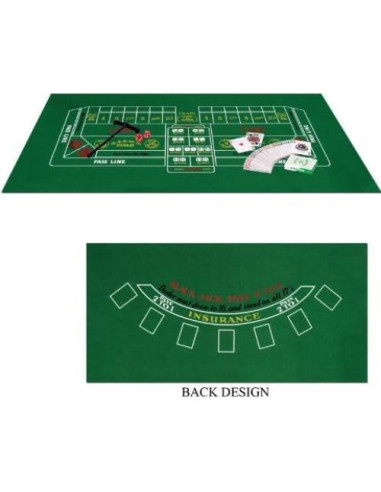 Juego de Blackjack y Craps Beistle 50085 45x91 cm