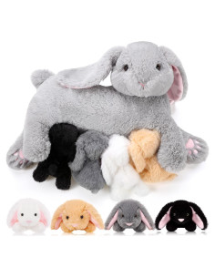 Conjunto de Juguetes de Peluche HyDren 5 Piezas Conejos 38 cm