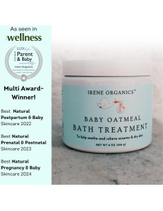 Polvo de Baño de Avena Coloidal Irene Organics 226.8g 2