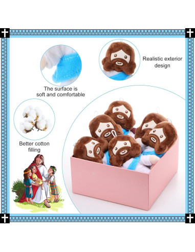 Muñecos de Peluche Jesús Barydat 6 Pcs Regalos Cristianos