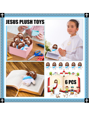 Muñecos de Peluche Jesús Barydat 6 Pcs Regalos Cristianos