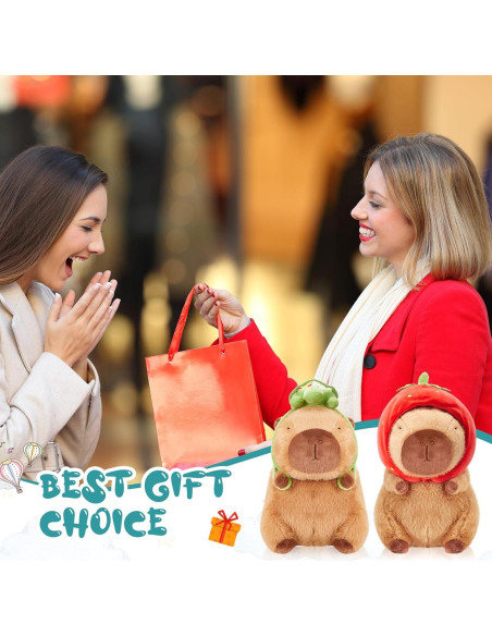 2 Pcs Peluches Capibara Simgoing 23 cm Suaves y Adorables 2 Pcs Peluches Capibara Simgoing 23 cm Suaves y Adorables