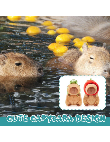 2 Pcs Peluches Capibara Simgoing 23 cm Suaves y Adorables 2 Pcs Peluches Capibara Simgoing 23 cm Suaves y Adorables