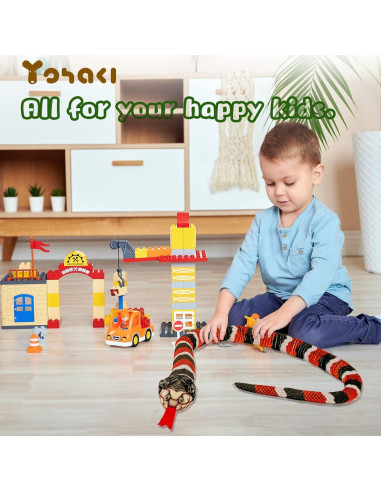 Juguete de Peluche Serpiente YOHAKI 150 cm Suave y Realista